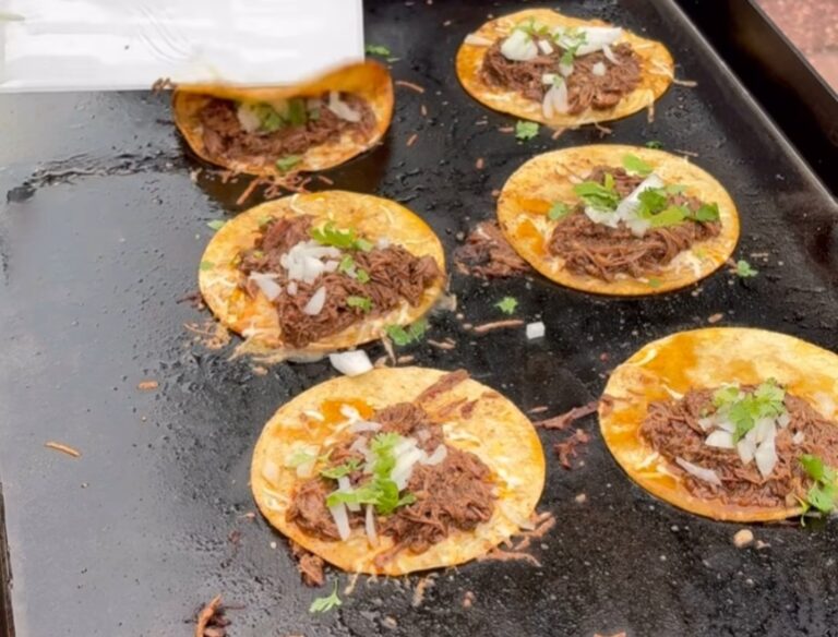 Birria Tacos on the griddle